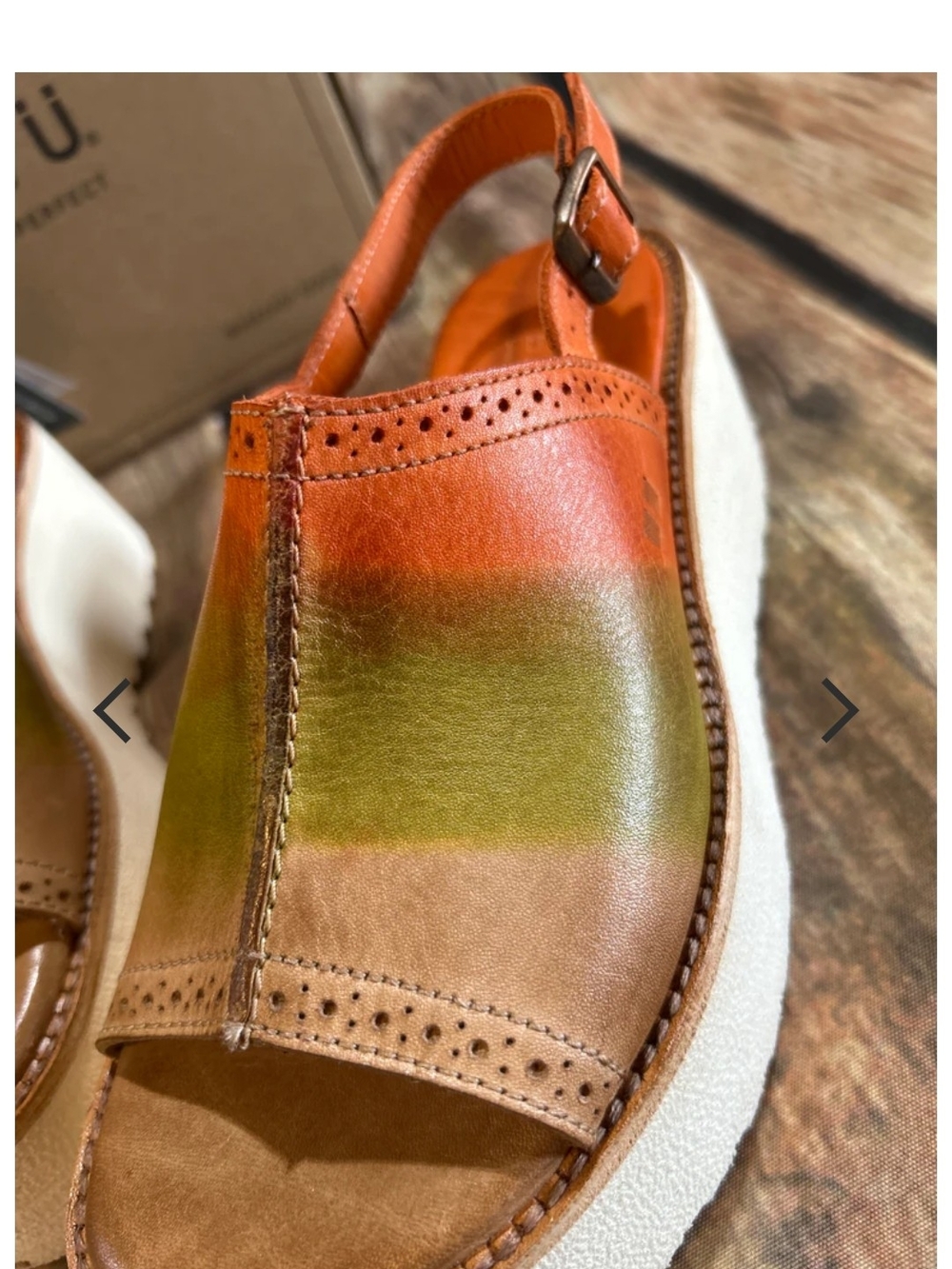 Womans Brand New Size 8.5 Bed|Stu LIBRARY MELON ID SANDALS. PLATFORM SANDAL 🤩 - Picture 15 of 16